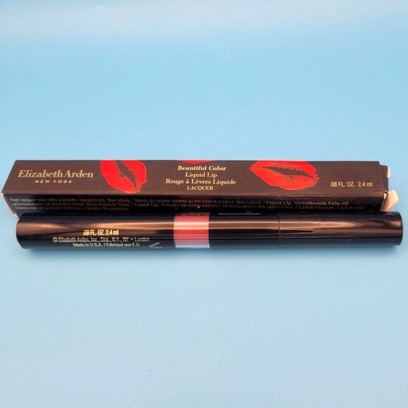 NIB Elizabeth Arden Beautiful Color Liquid Lip Lipstick Lacquer -27L Casual - Picture 2 of 8